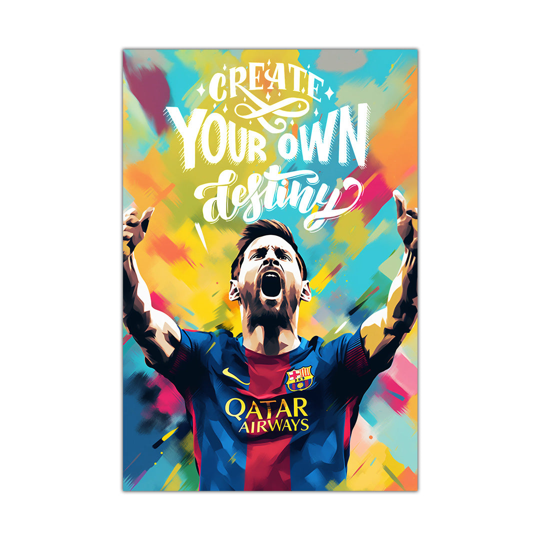 Lionel Messi: Burst of Brilliance | Football Canvas Poster