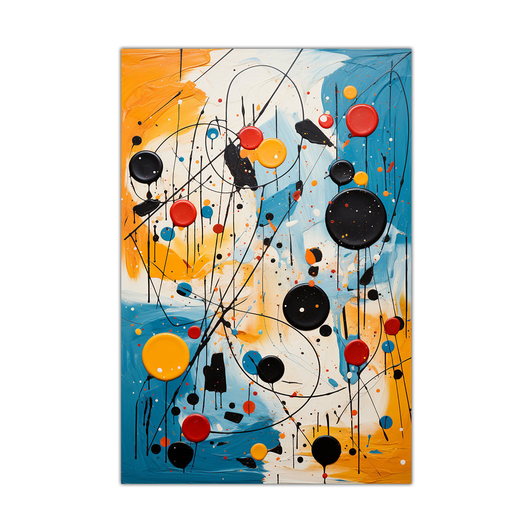 Abstract Motion - Jakson Pollock Style | Art Canvas Poster