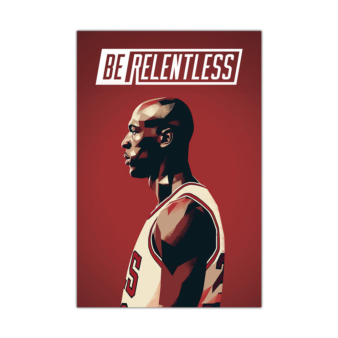 Michael Jordan: Flight in Red | Basketball Canvas Poster