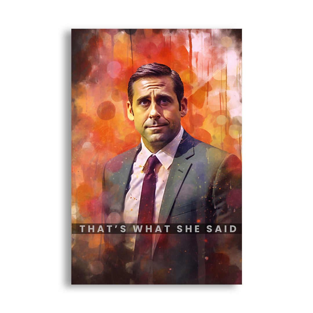 Michael Scott Abstract | The Office | Movies & Shows Canvas Poster