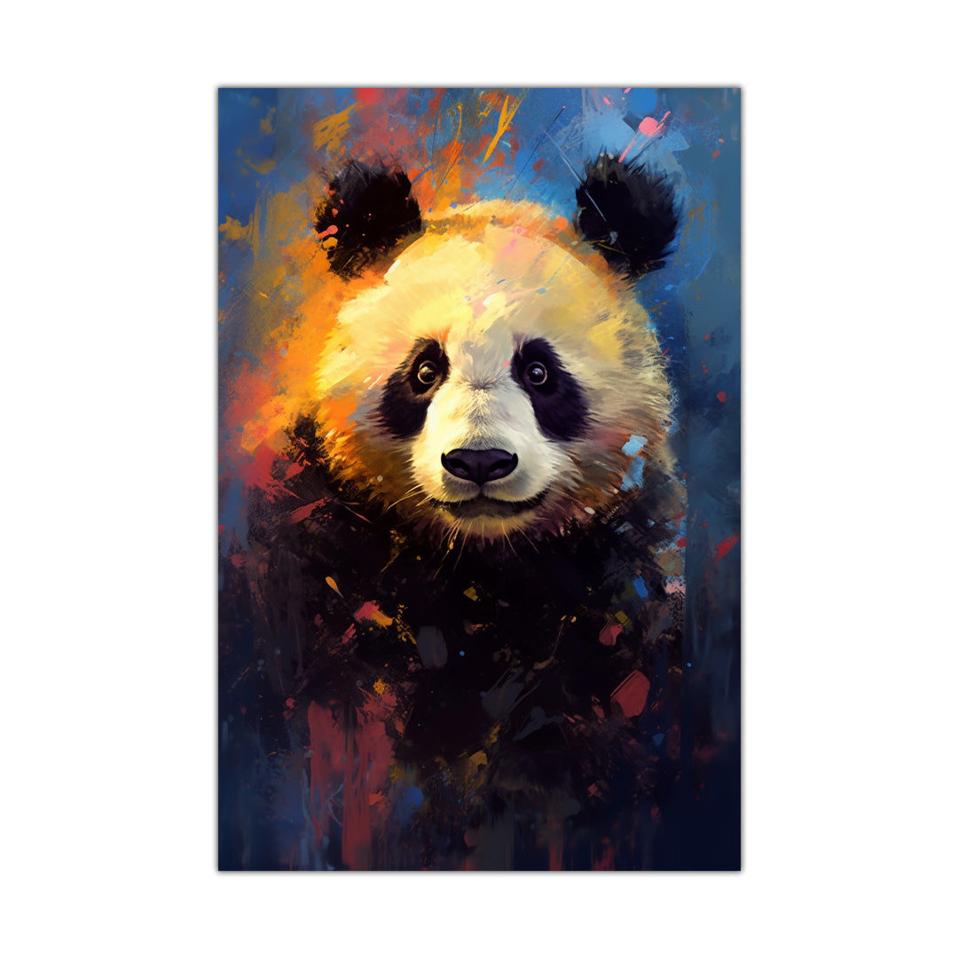 Whimsical Panda Essence | Animal Canvas Poster