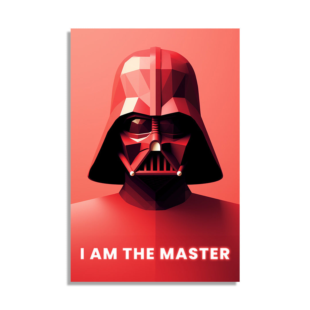 Geometric Darth Vader: Essence of the Dark Side | Star Wars | Movies & Shows Canvas Poster