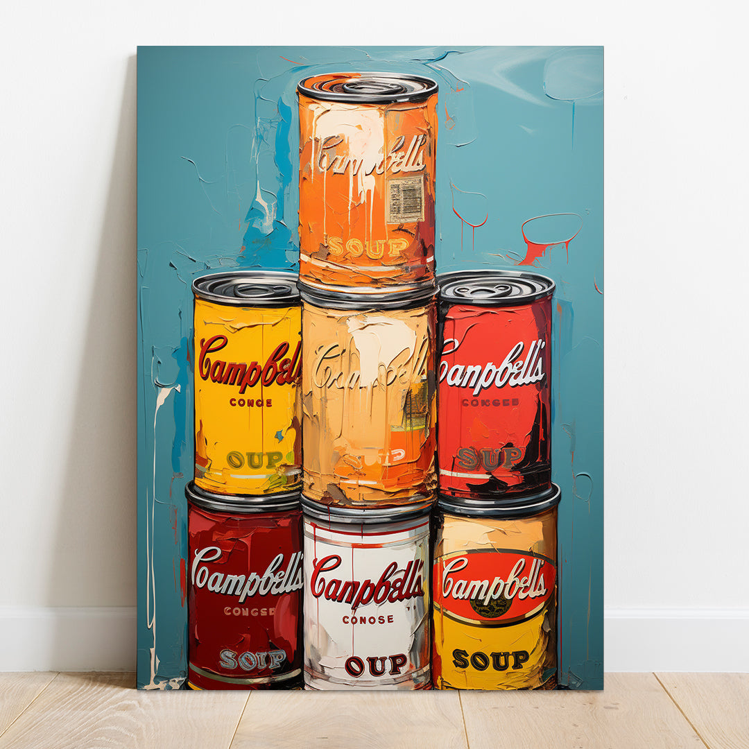 Pop Art Pantry - Andy Warhol Style | Art Canvas Poster