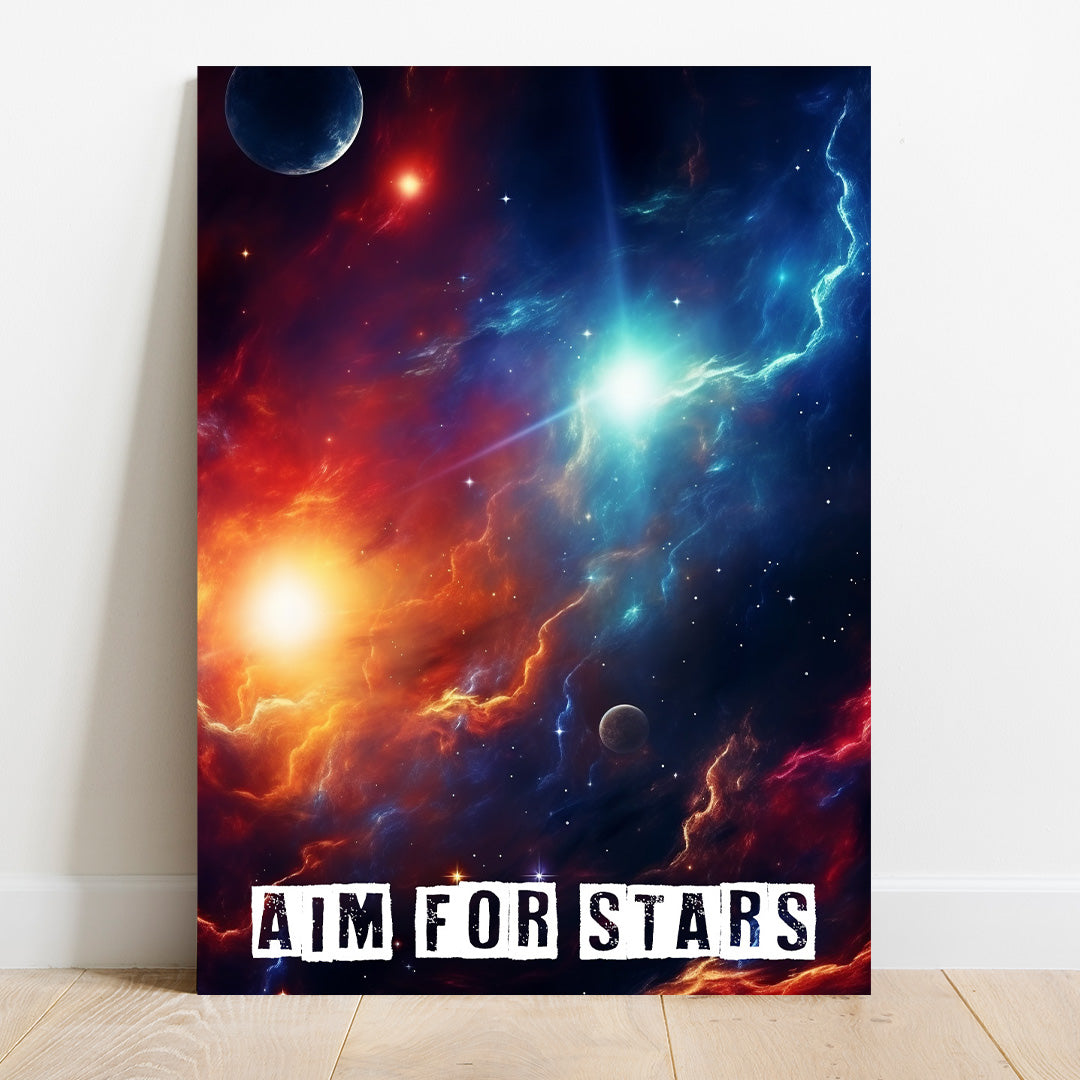 Celestial Dance: The Nebulous Symphony | Space Canvas Poster