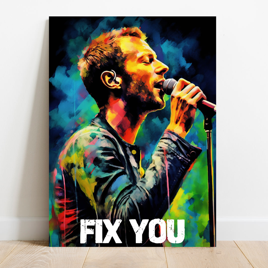 Chris Martin: Lyrical Luminescence Canvas | Coldplay | Music Canvas Poster