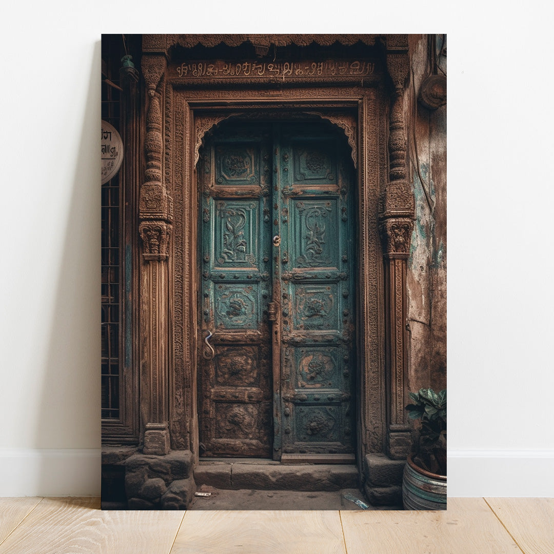 Mystic Passage: The Doorway to Stories Untold | Vintage Canvas Poster