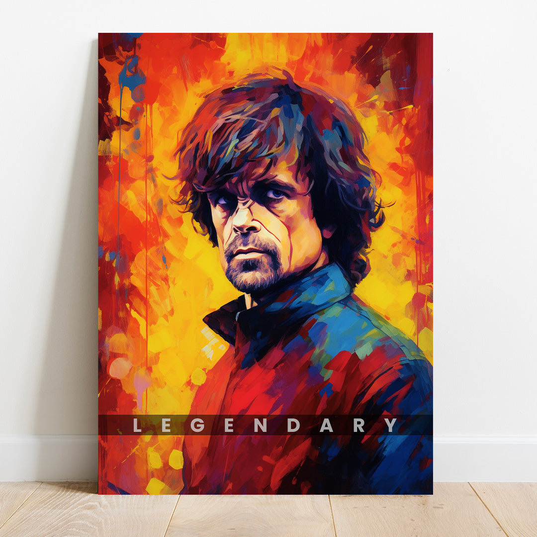 Tyrion Lannister: The Lion's Vibrance | Game of Thrones | Movies & Shows Canvas Poster