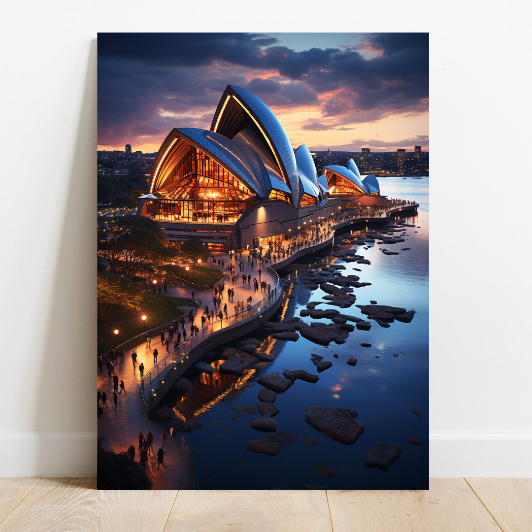 Sydney's Evening Elegance | Travel Canvas Poster