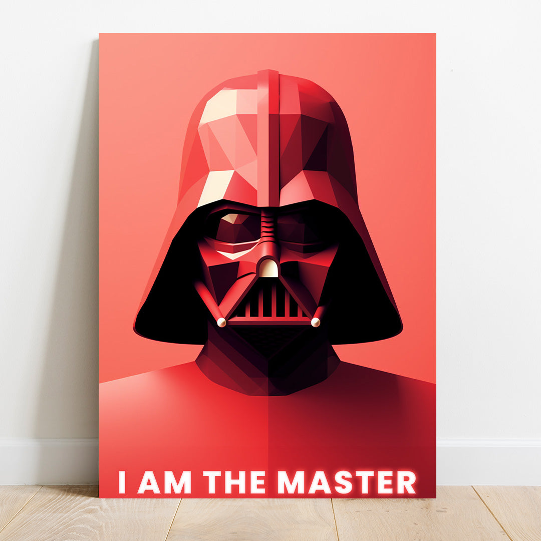 Geometric Darth Vader: Essence of the Dark Side | Star Wars | Movies & Shows Canvas Poster