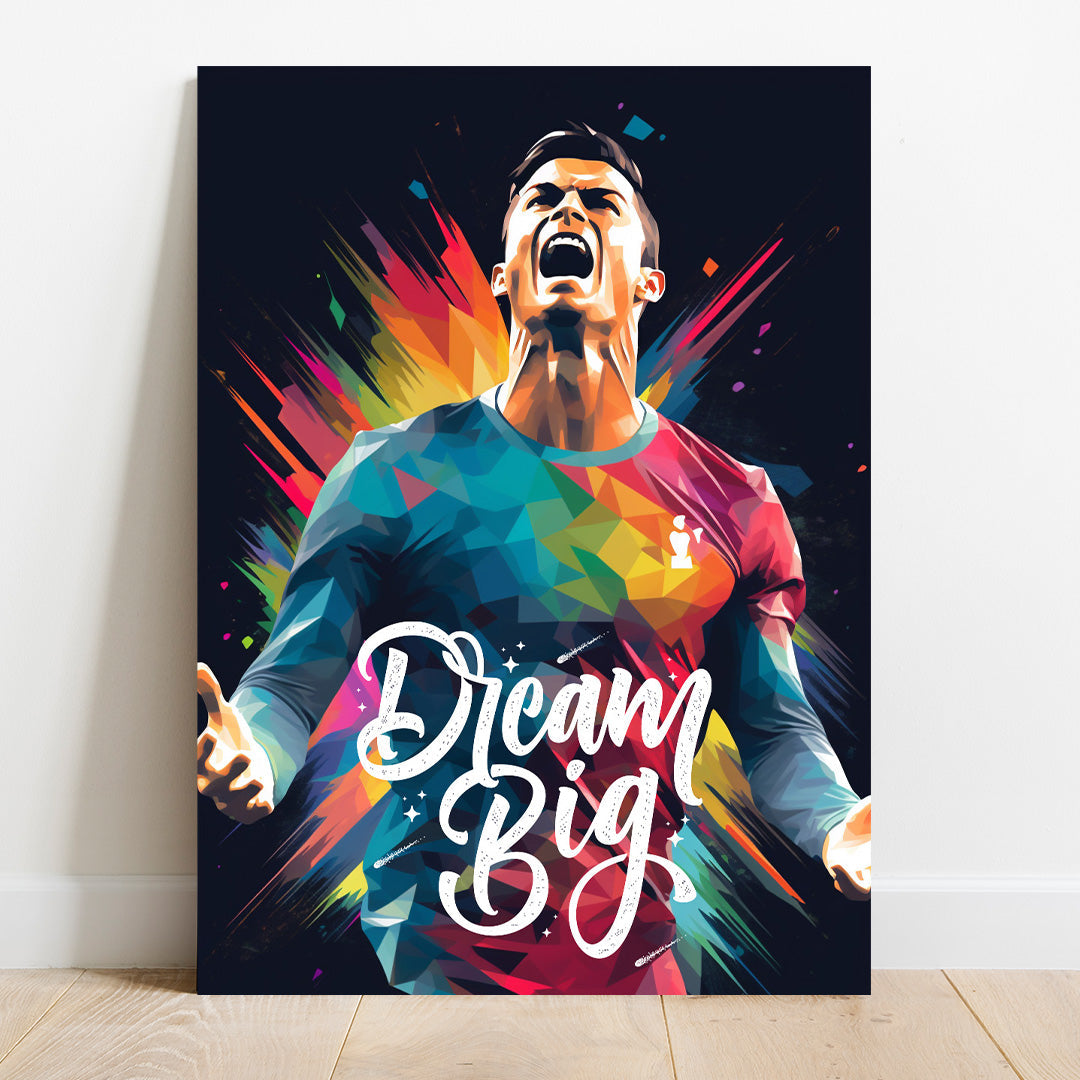 Cristiano Ronaldo: Prism of Passion | Football Canvas Poster