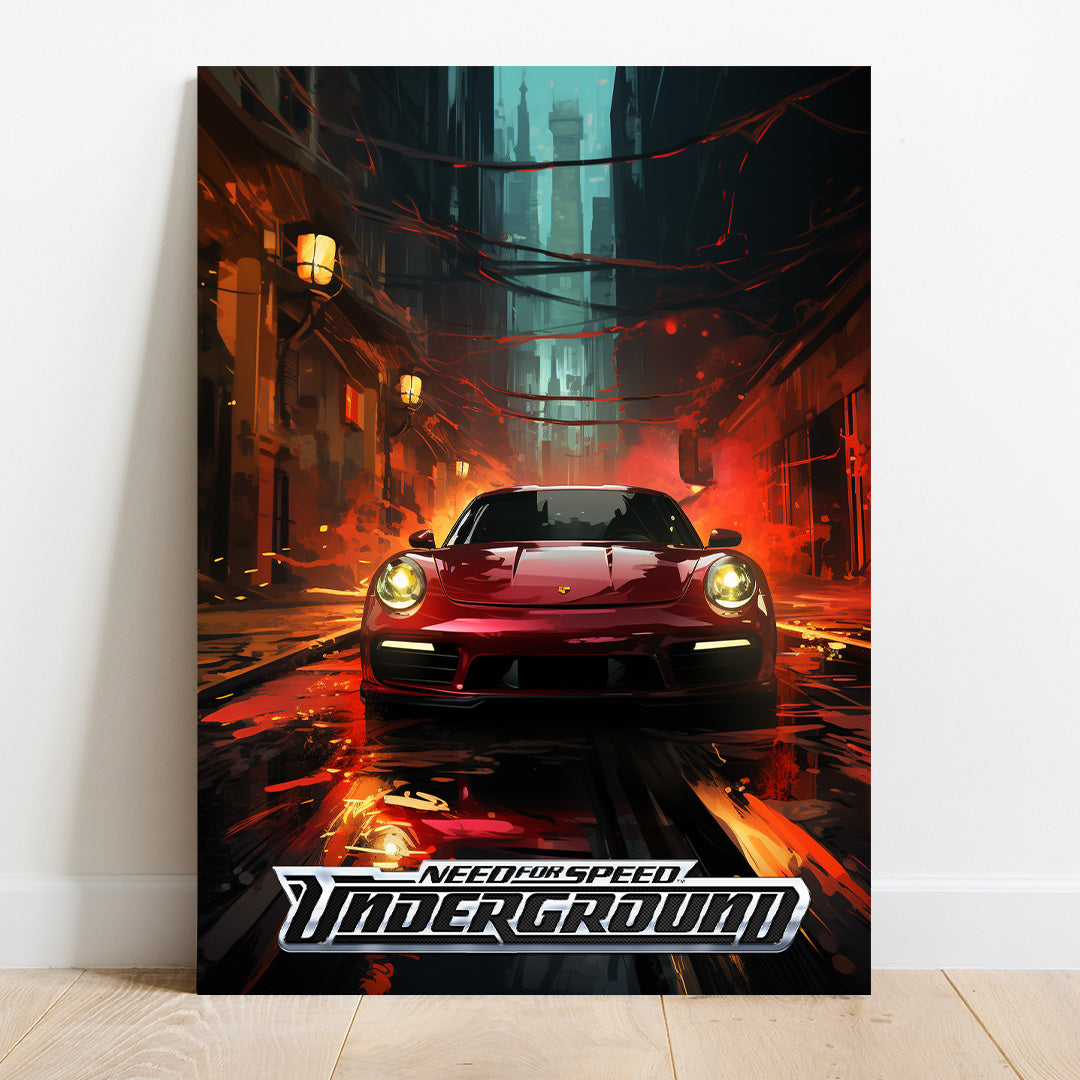 Need For Speed: Neon Nights Pursuit | Gaming Canvas Poster