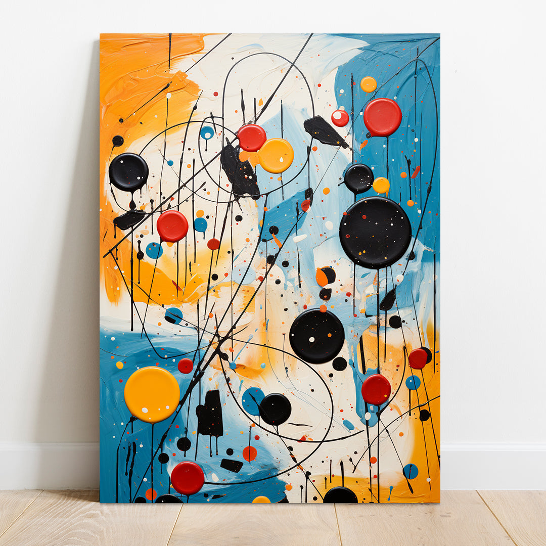 Abstract Motion - Jakson Pollock Style | Art Canvas Poster