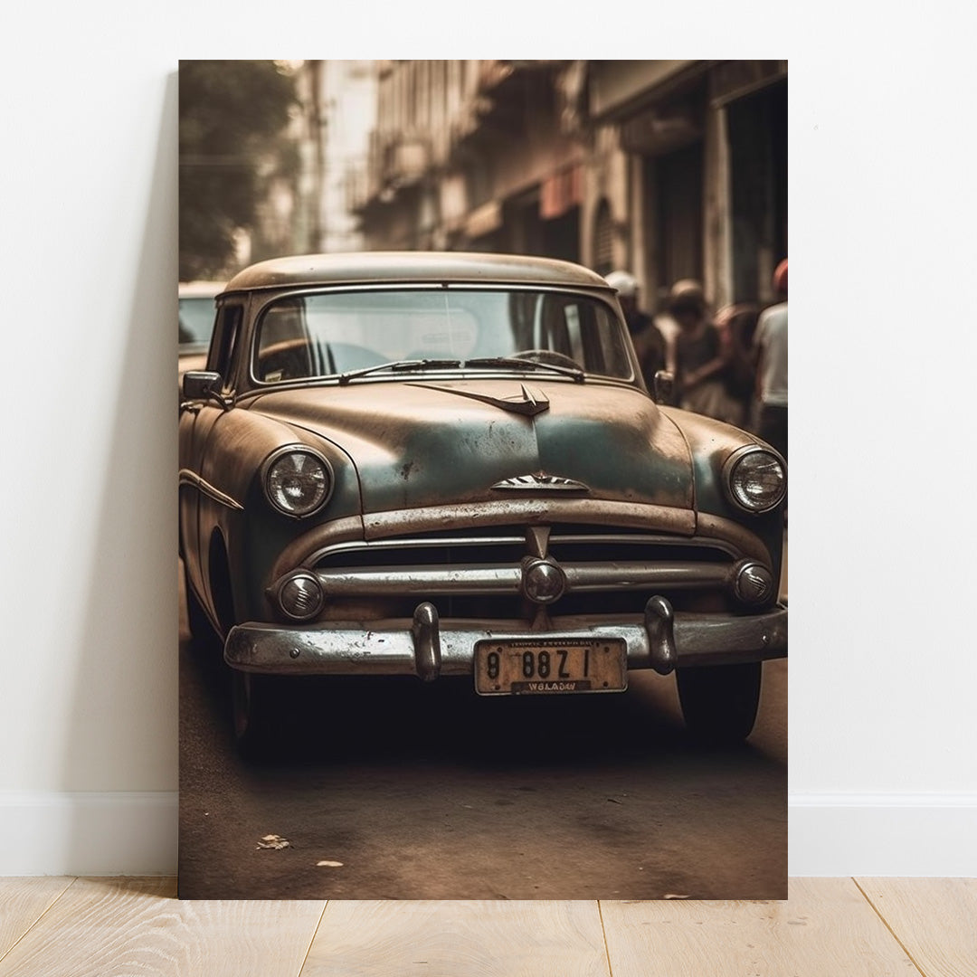 Vintage Streets: Timeless Rides | Vintage Canvas Poster