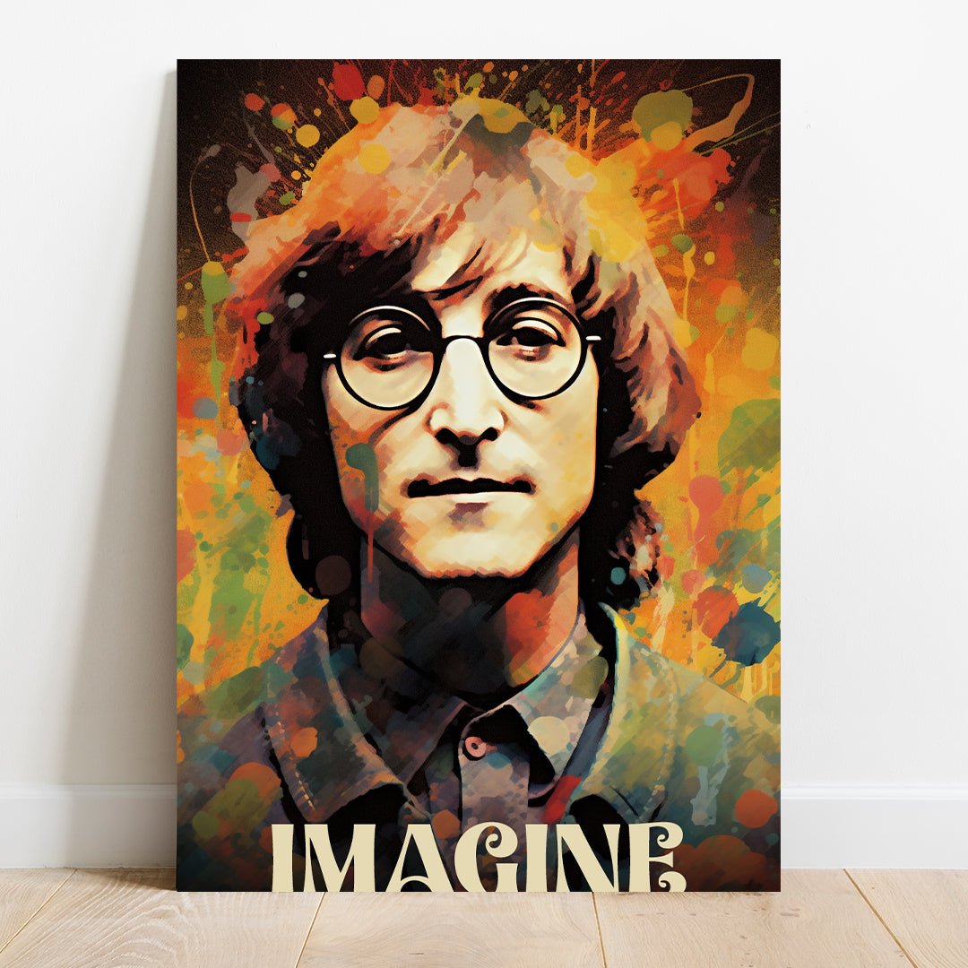 John Lennon: Visionary of Peace | Beatles | Music Canvas Poster