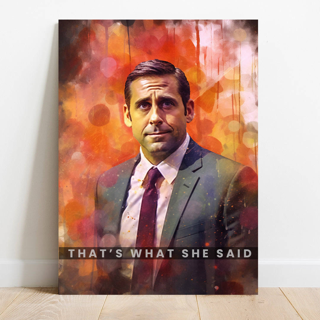 Michael Scott Abstract | The Office | Movies & Shows Canvas Poster