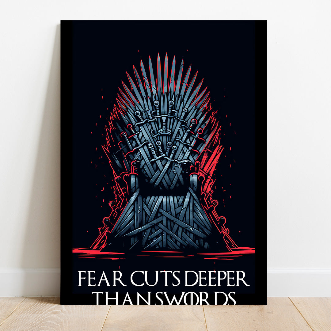 Rise to Power: Iron Throne Luminescent | Game of Thrones | Movies & Shows Canvas Poster