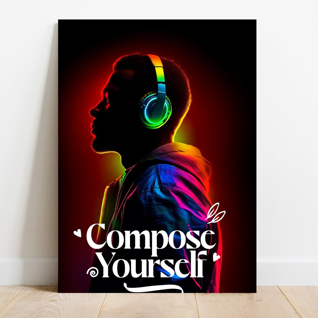 Electro Aura: The Neon Soundscape | Music Canvas Poster