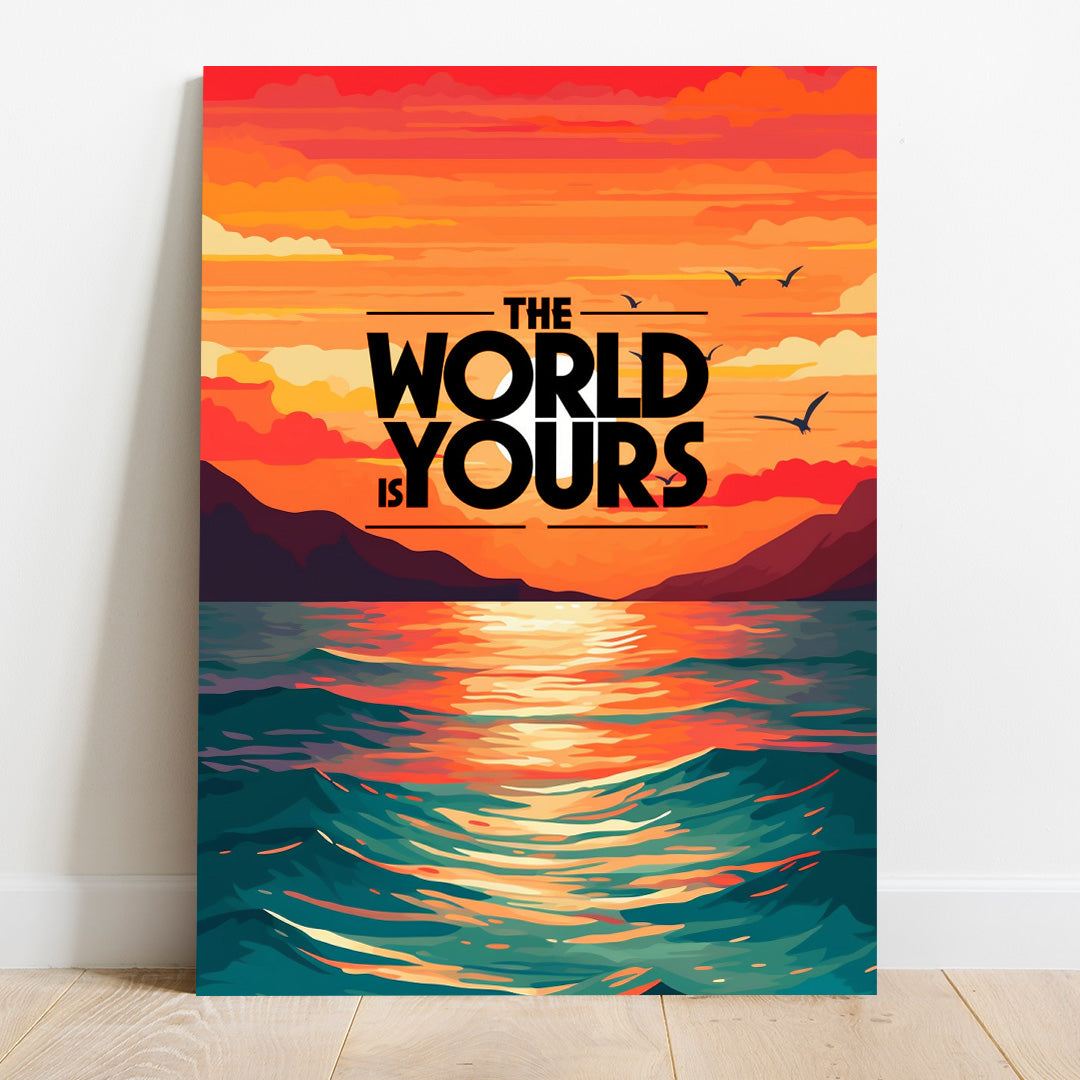 Sunset Serenity: Oceanic Dreams | Travel Canvas Poster