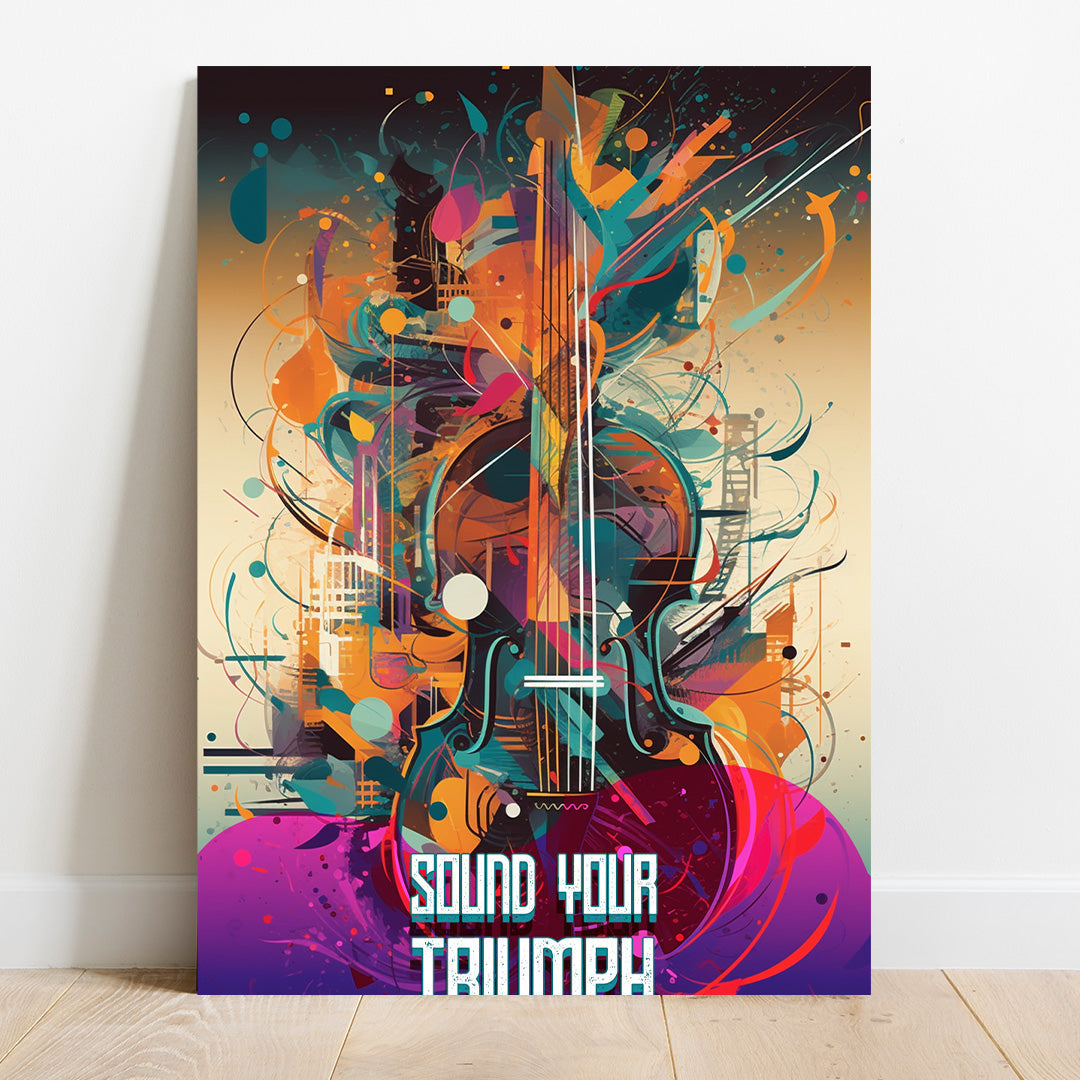 Symphonic Fusion: The Abstract Orchestra | Music Canvas Poster