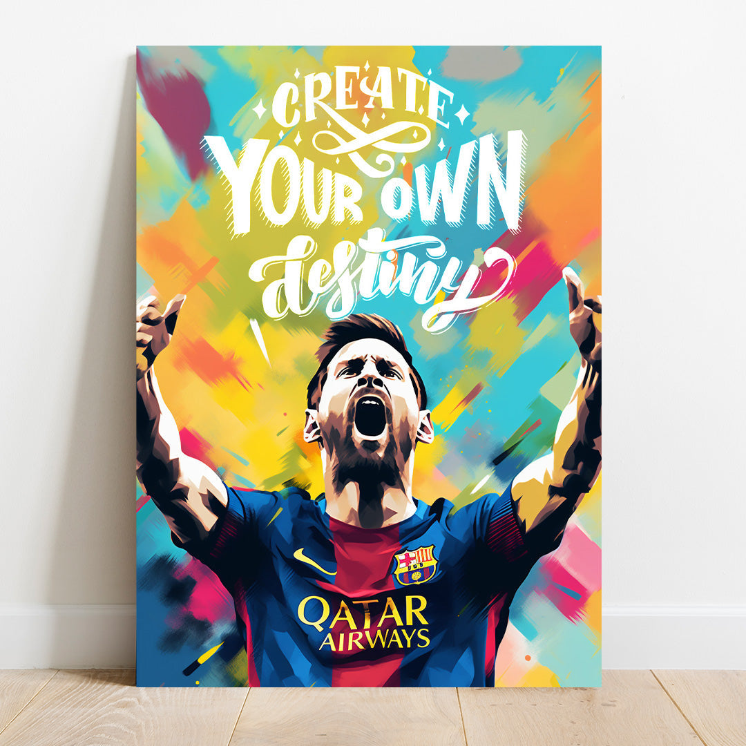 Lionel Messi: Burst of Brilliance | Football Canvas Poster