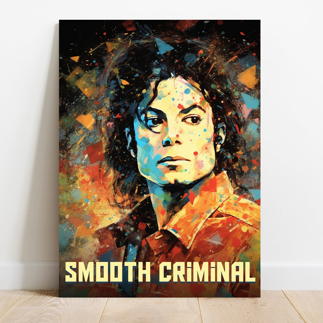 Michael Jackson: Vibrant King of Pop | Music Canvas Poster