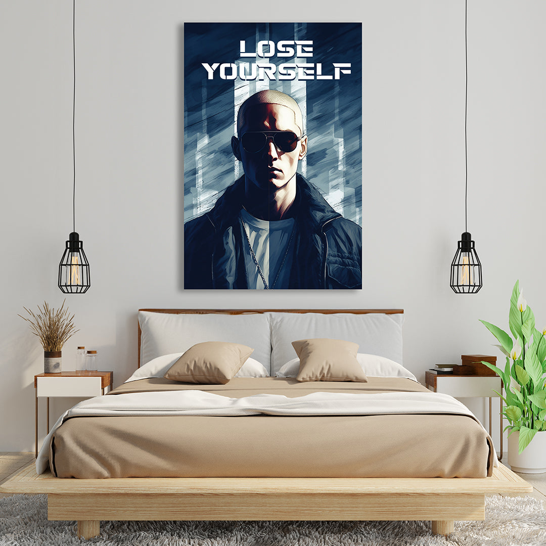 Eminem: Shades of Rap Legacy | Music Canvas Poster