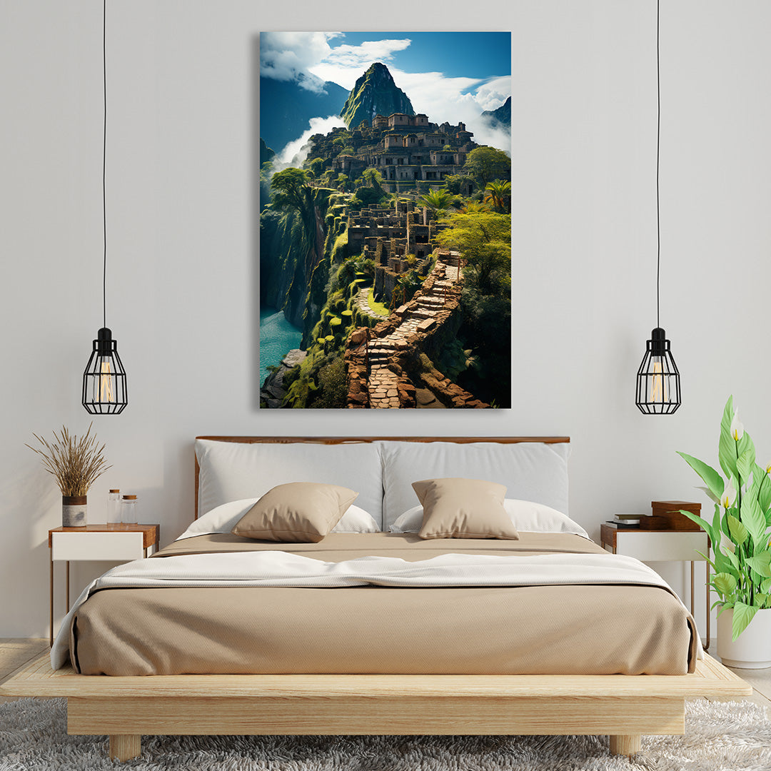 Mystic Heights: Machu Picchu | Travel Canvas Poster