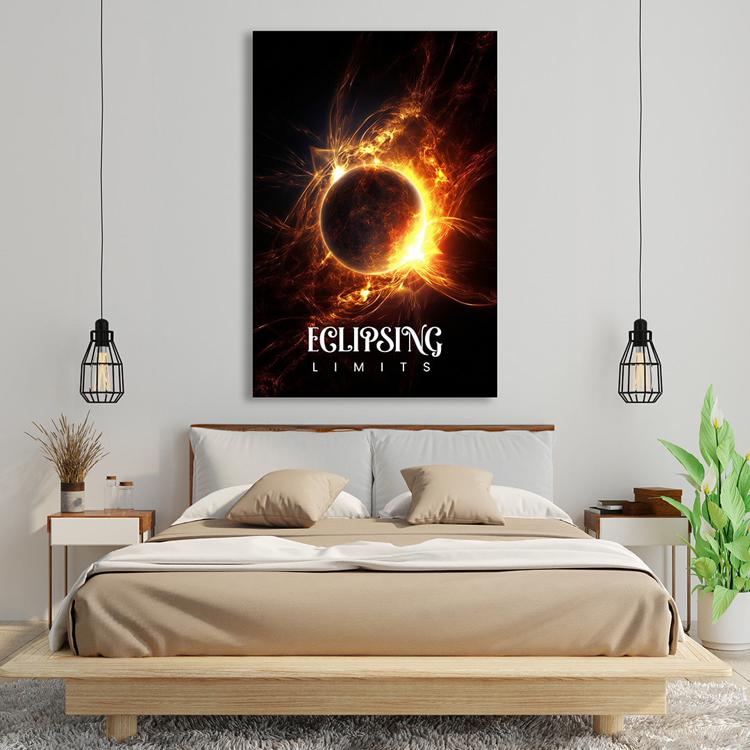 Solar Flare Symphony | Space Canvas Poster