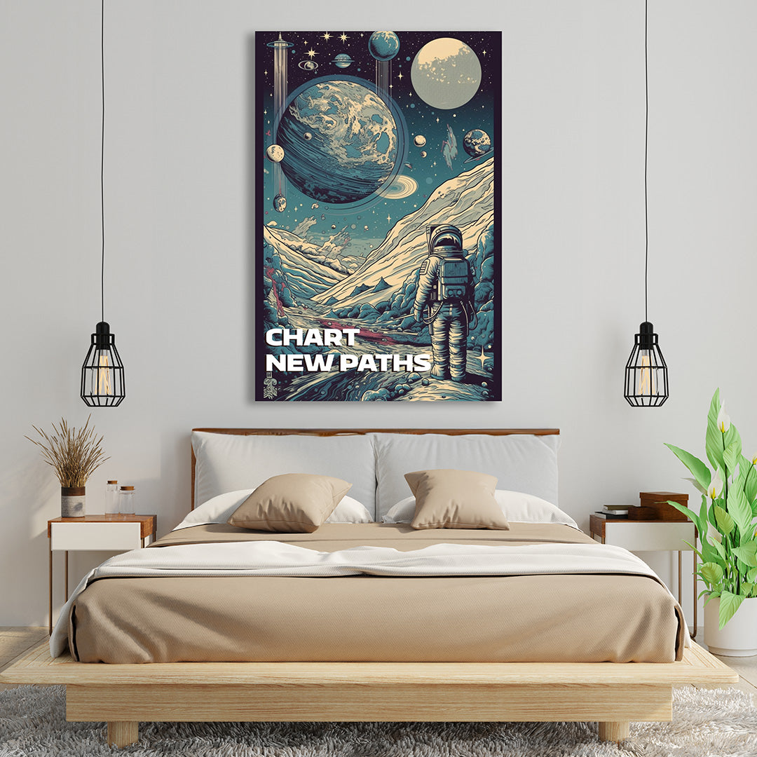 Stellar Odyssey: Cosmic Explorer | Space Canvas Poster