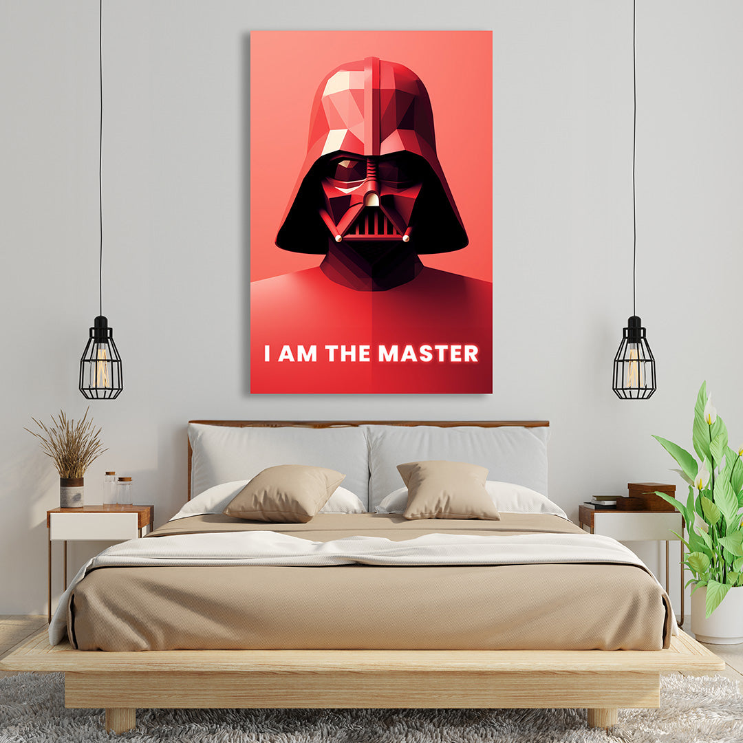 Geometric Darth Vader: Essence of the Dark Side | Star Wars | Movies & Shows Canvas Poster