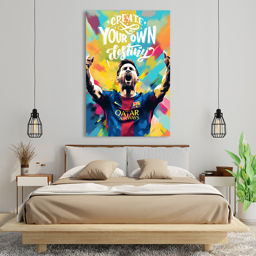 Lionel Messi: Burst of Brilliance | Football Canvas Poster