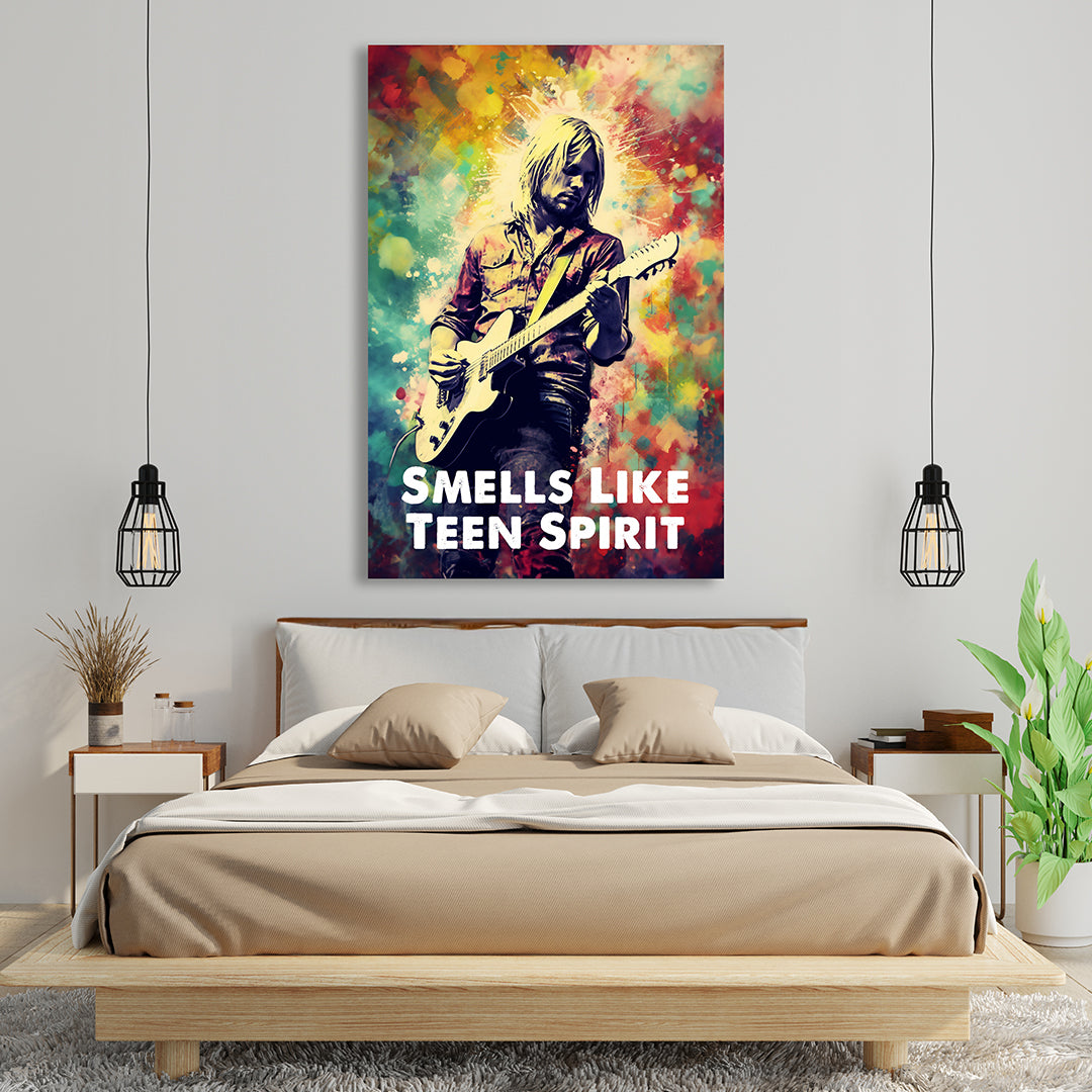 Kurt Cobain: Grunge Reverie | Nirvana | Music Canvas Poster