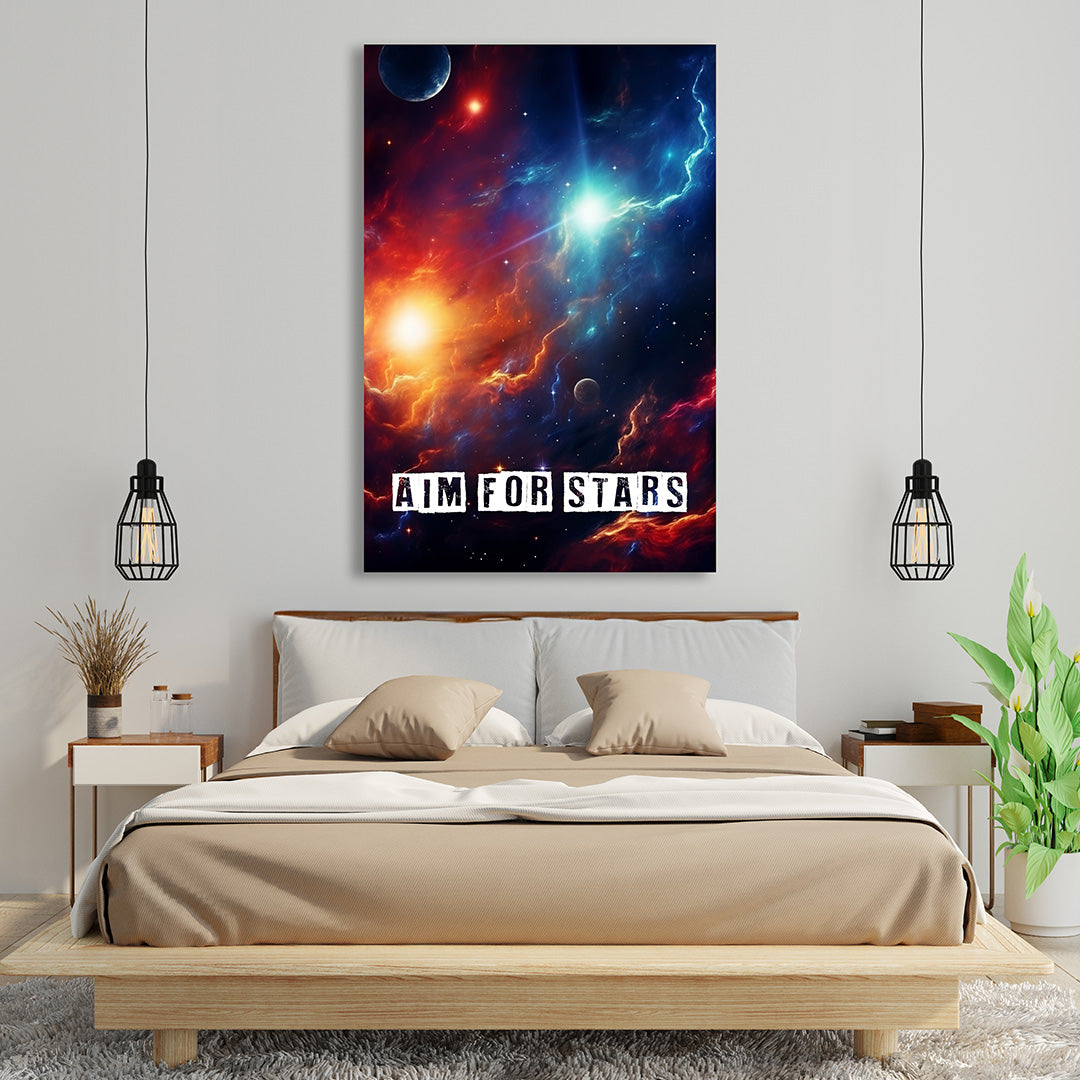 Celestial Dance: The Nebulous Symphony | Space Canvas Poster