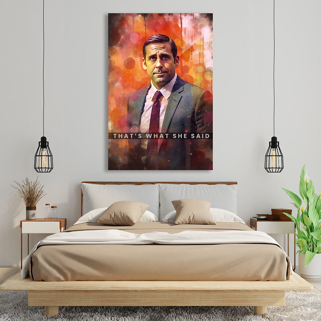 Michael Scott Abstract | The Office | Movies & Shows Canvas Poster