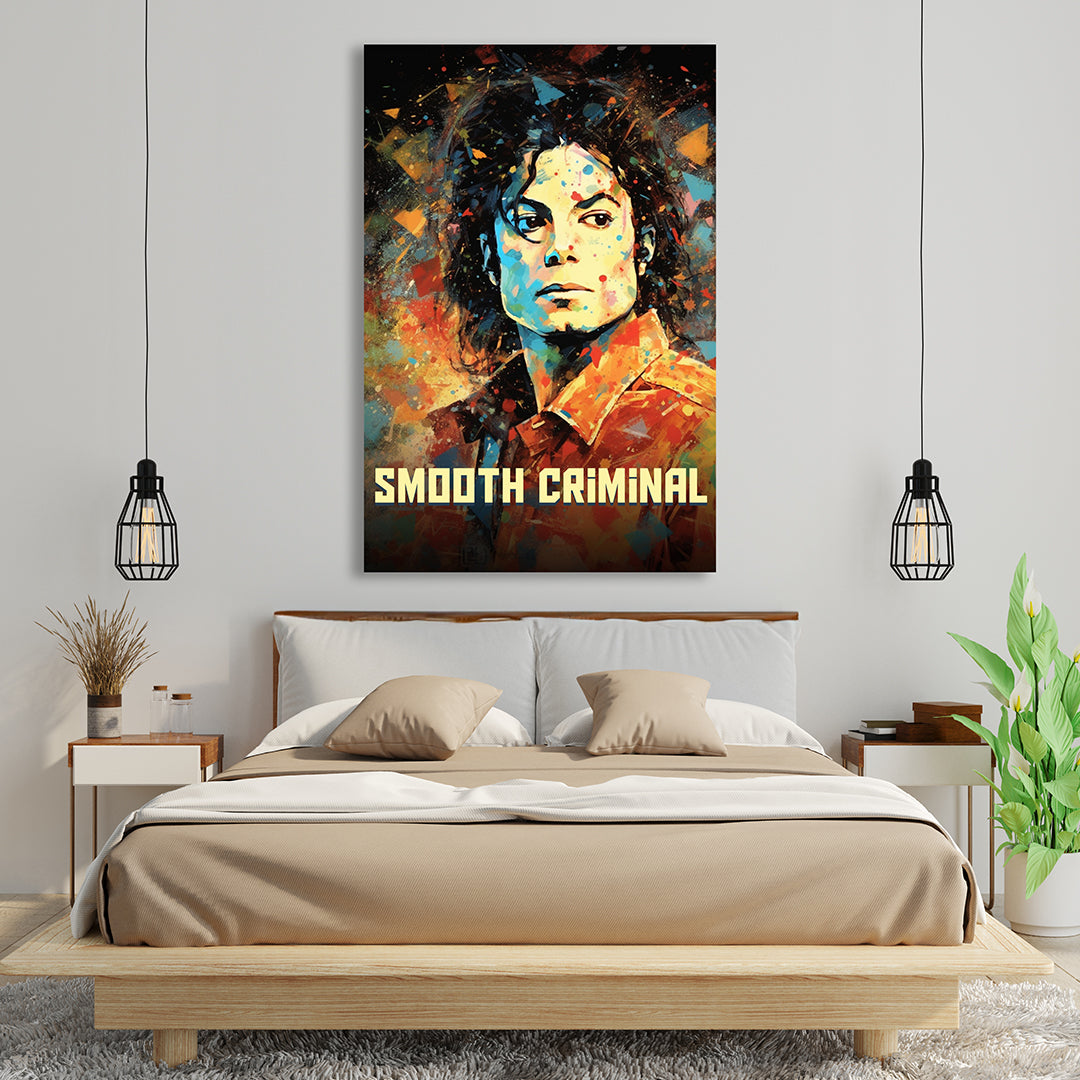 Michael Jackson: Vibrant King of Pop | Music Canvas Poster