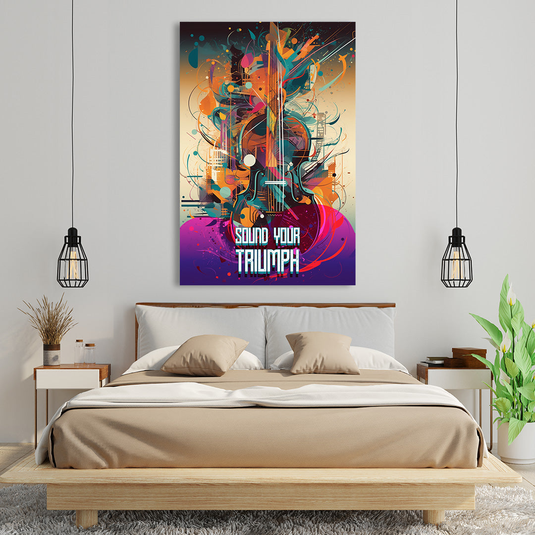 Symphonic Fusion: The Abstract Orchestra | Music Canvas Poster