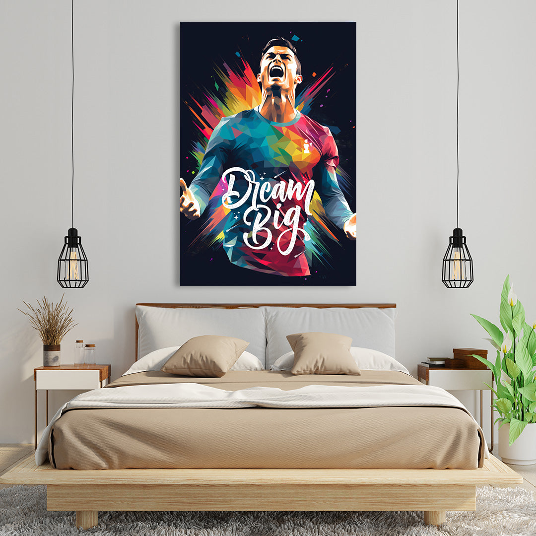 Cristiano Ronaldo: Prism of Passion | Football Canvas Poster