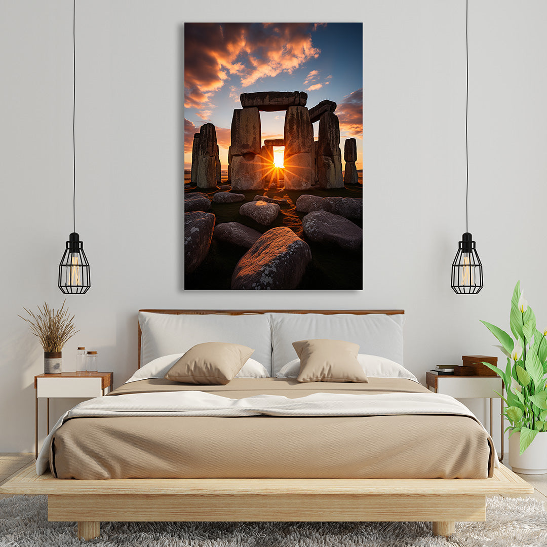 Sunrise at Stonehenge | Travel Canvas Poster