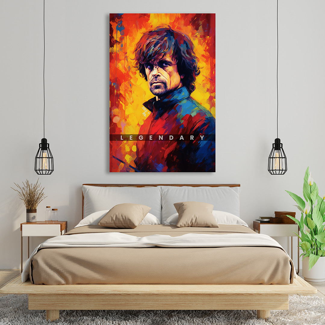 Tyrion Lannister: The Lion's Vibrance | Game of Thrones | Movies & Shows Canvas Poster