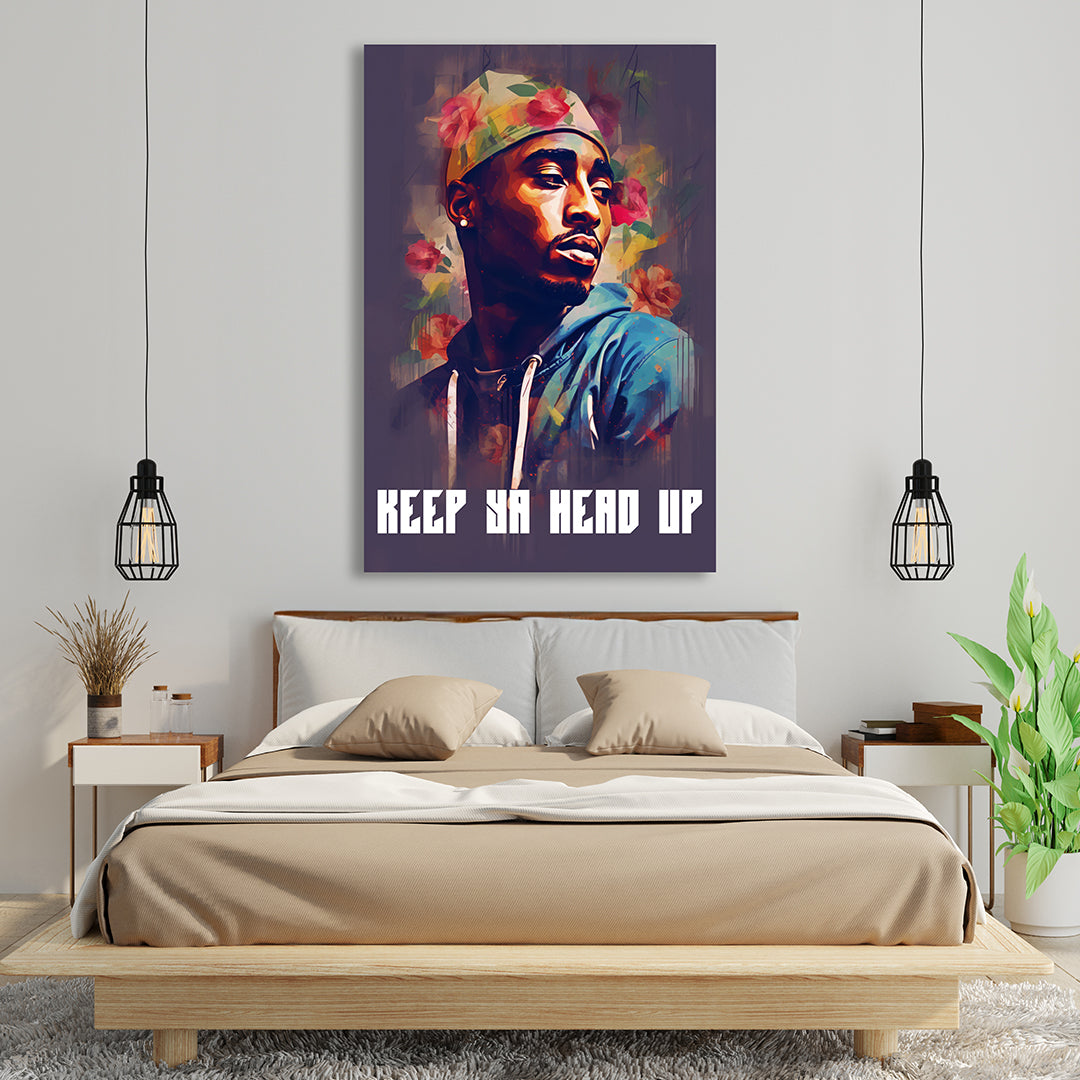 Tupac: Resonance in Roses | Music Canvas Poster