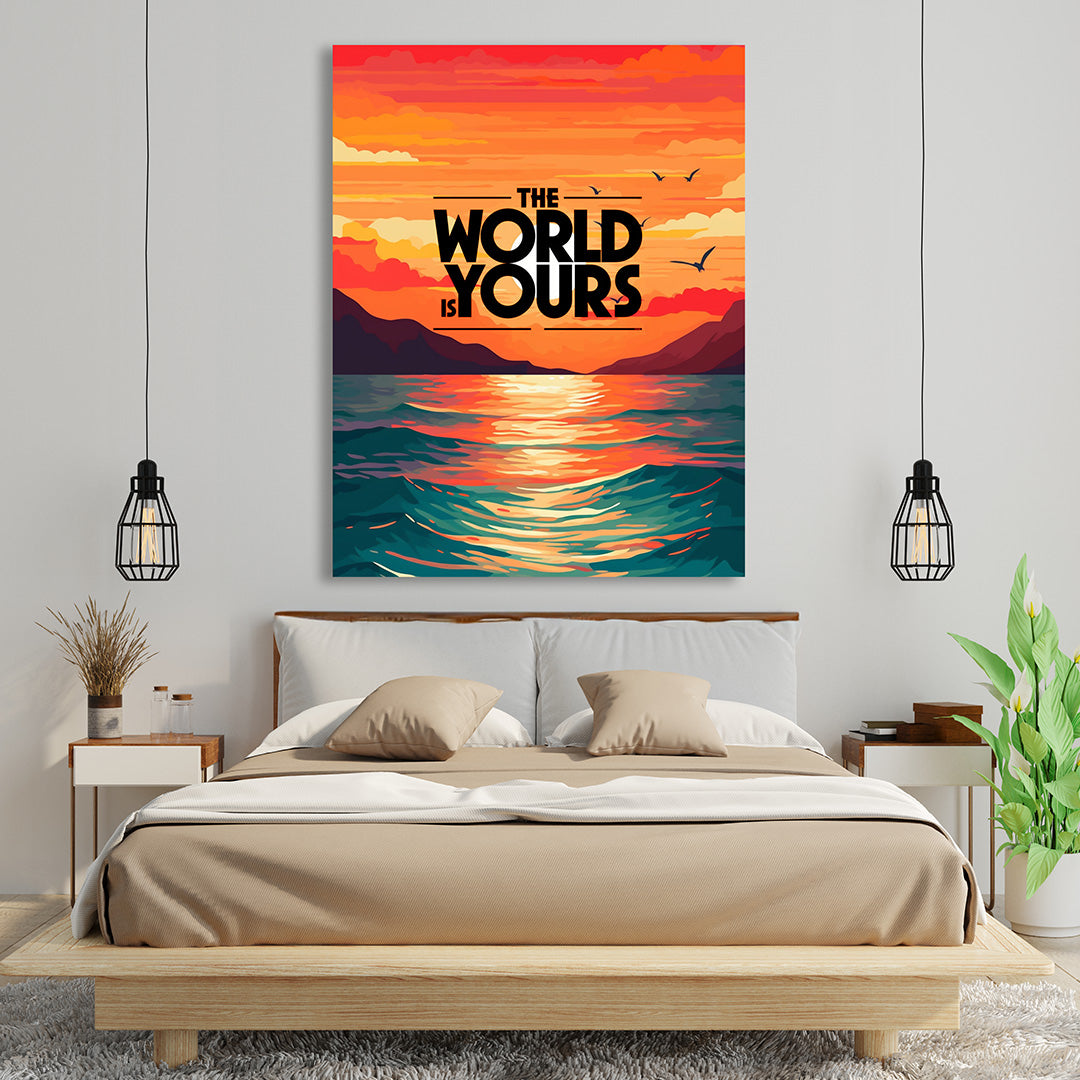 Sunset Serenity: Oceanic Dreams | Travel Canvas Poster