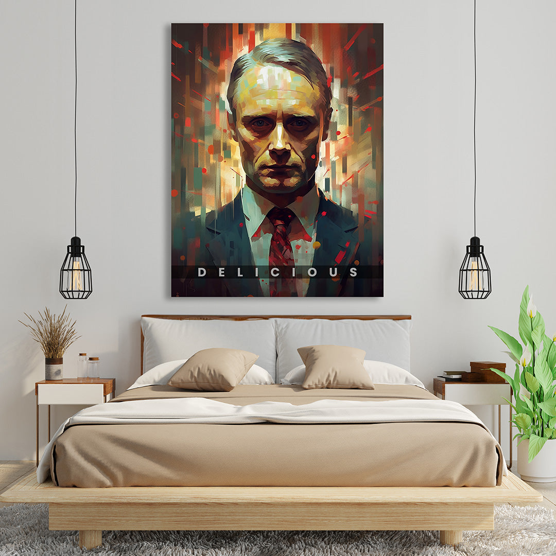 Hannibal Lecter | Culinary Enigma | Hannibal | Movies & Shows Canvas Poster