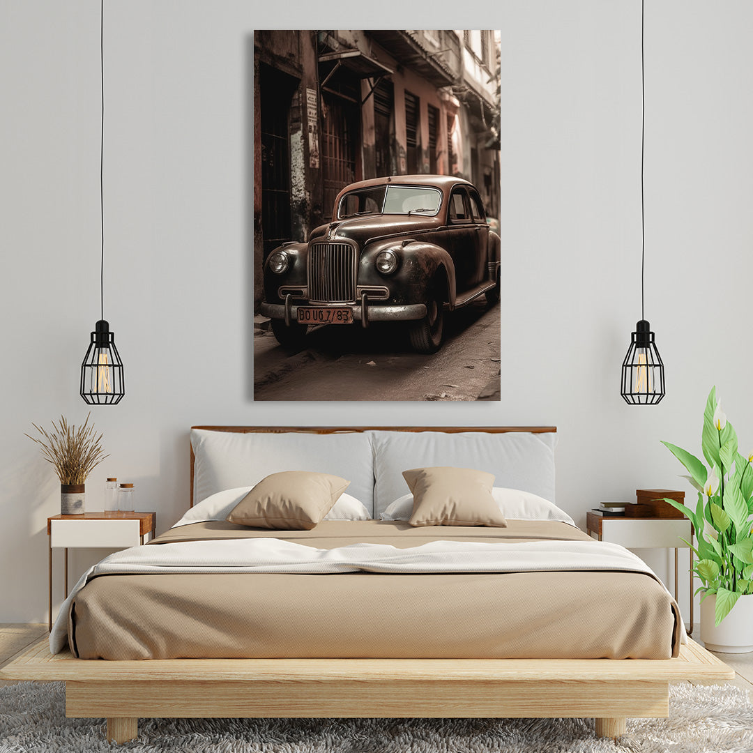 Historic Alleyways: The Classic Sentinel | Vintage Canvas Poster