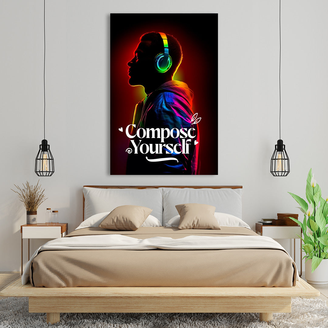 Electro Aura: The Neon Soundscape | Music Canvas Poster