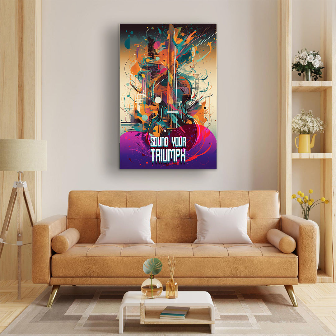 Symphonic Fusion: The Abstract Orchestra | Music Canvas Poster