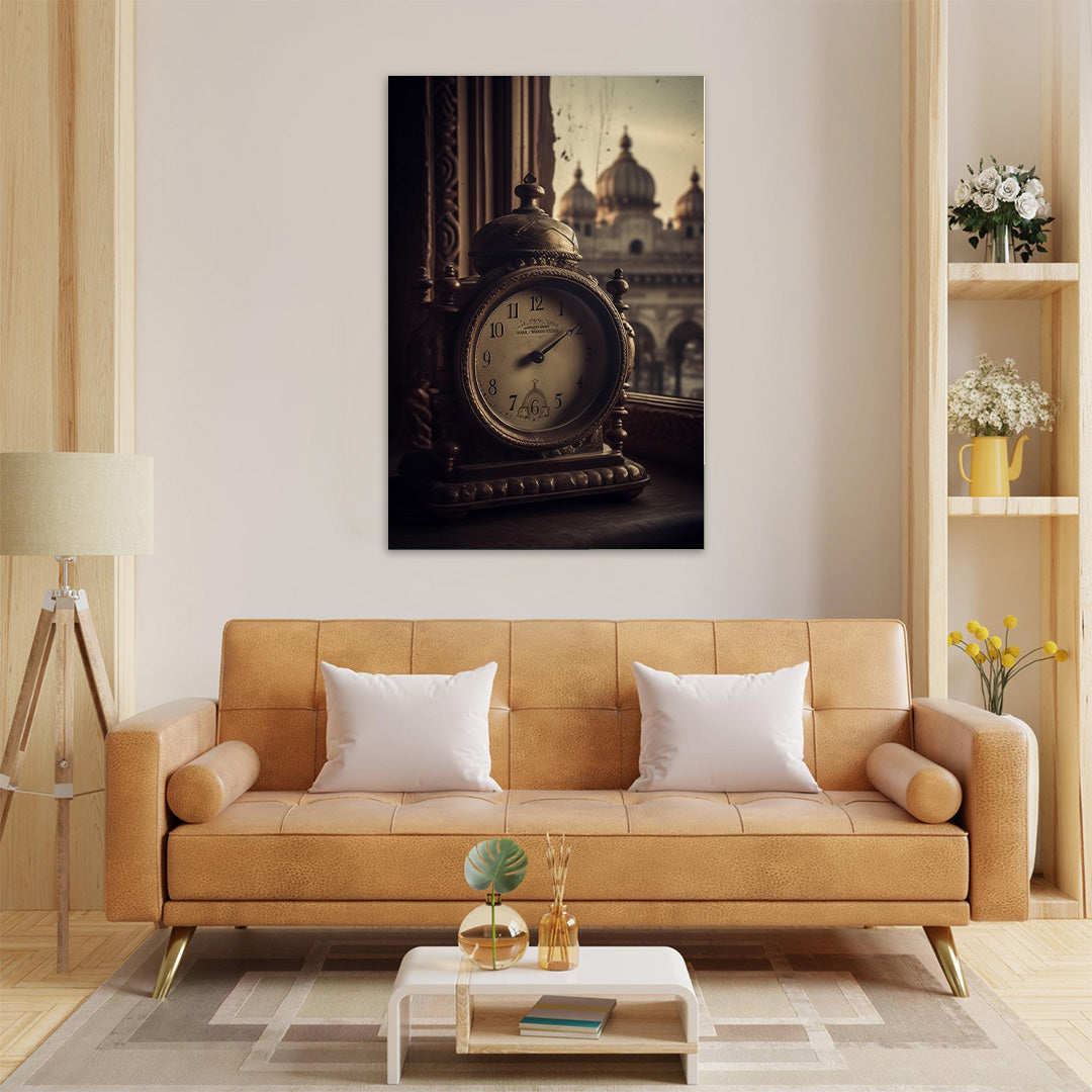 Timeless Elegance: Moments Overlooking Majesty | Vintage Canvas Poster