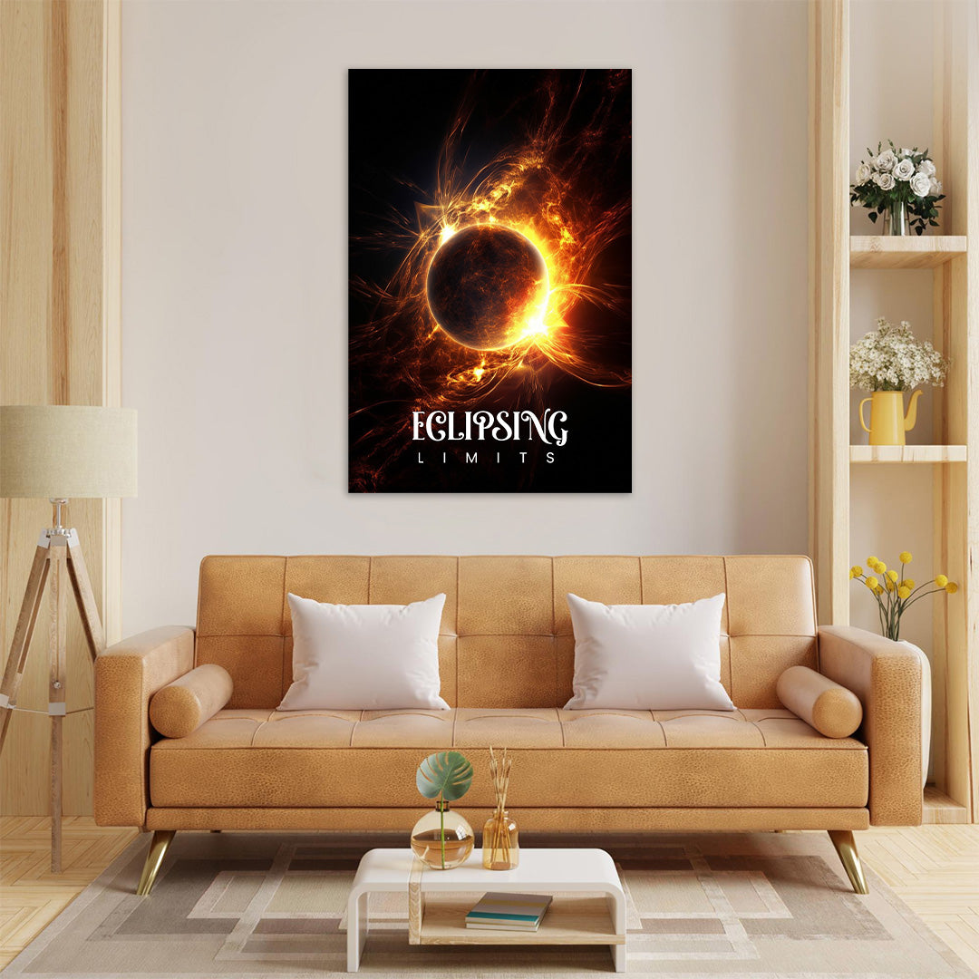 Solar Flare Symphony | Space Canvas Poster