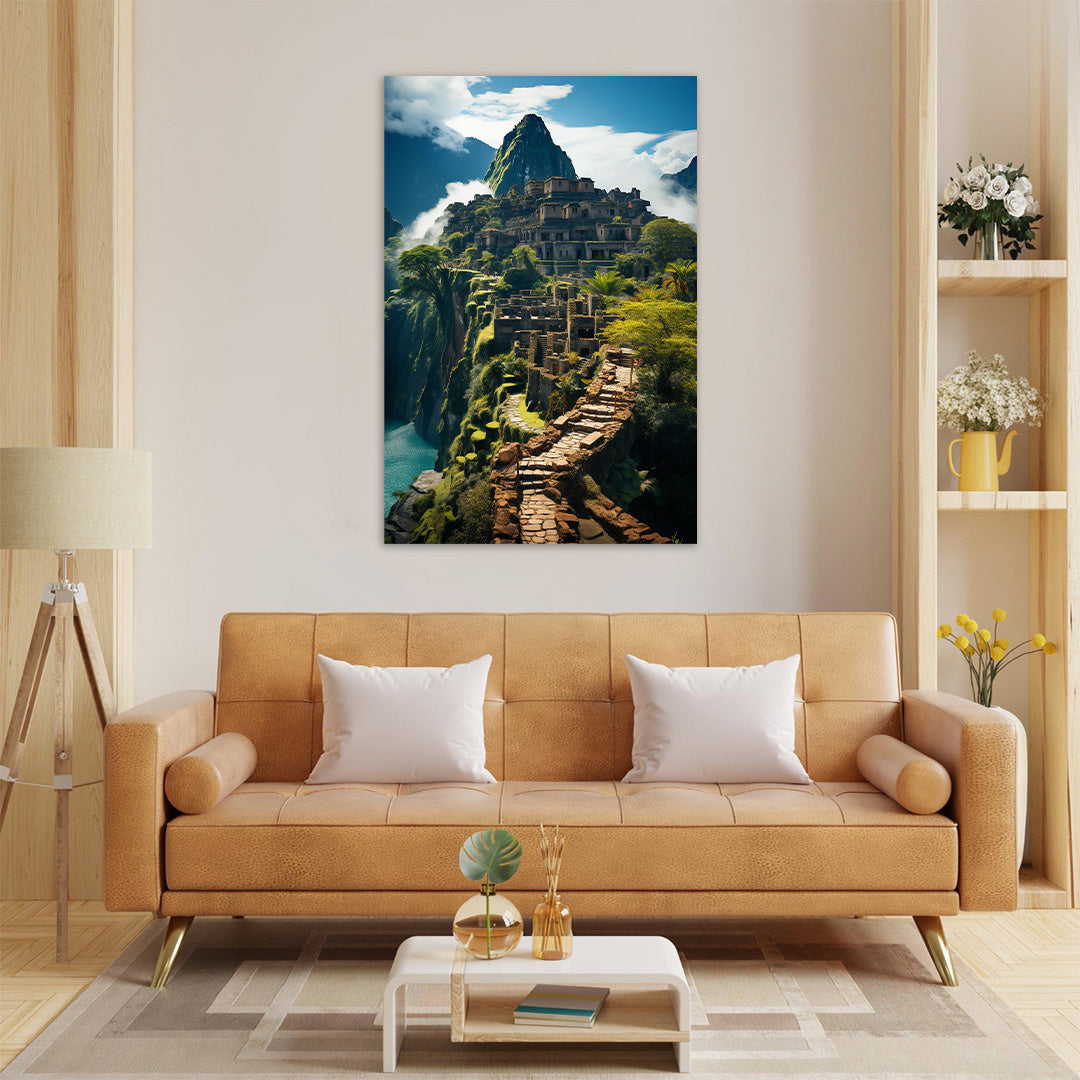 Mystic Heights: Machu Picchu | Travel Canvas Poster