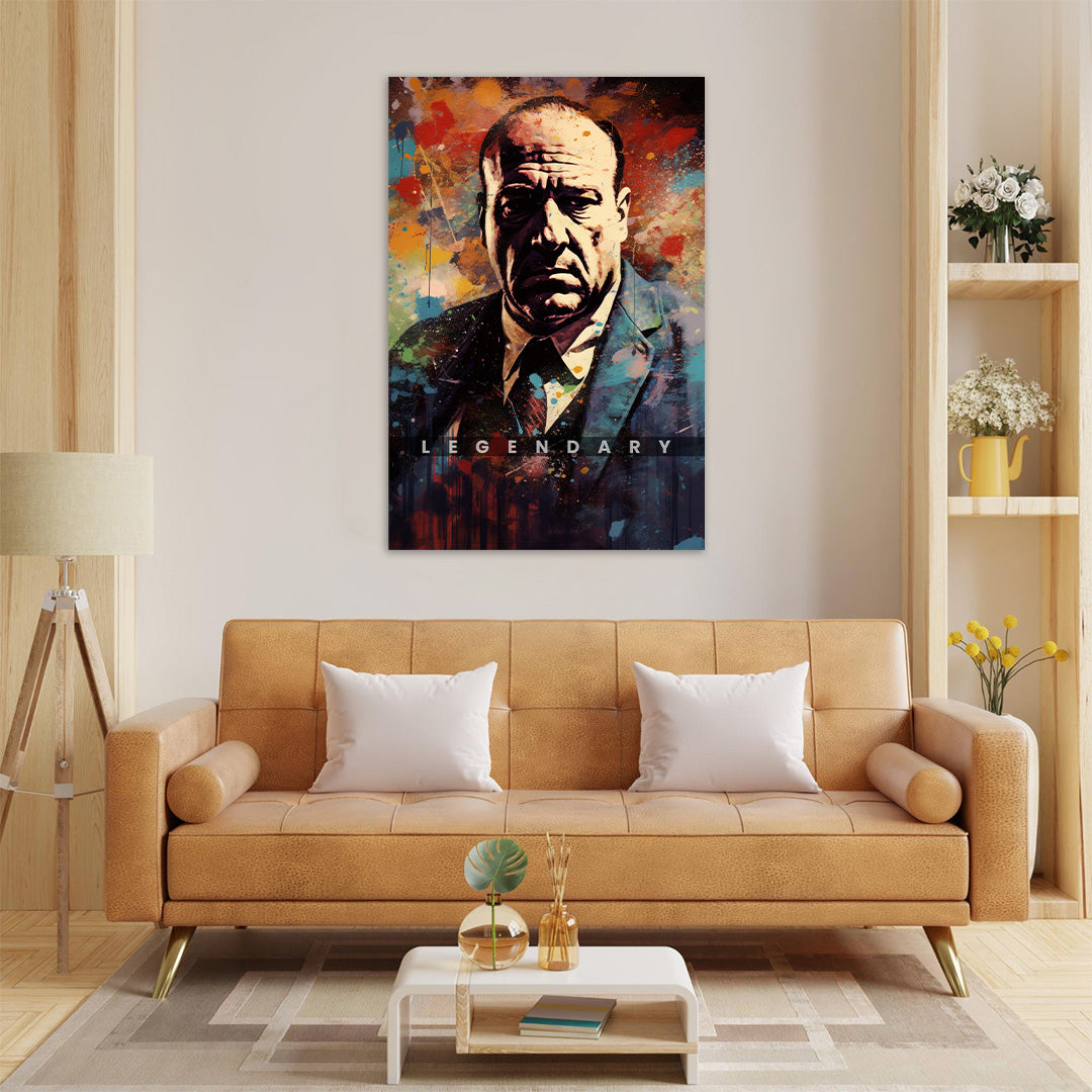 Tony Soprano: The King of New Jersey | Sopranons | Movies & Shows Canvas Poster