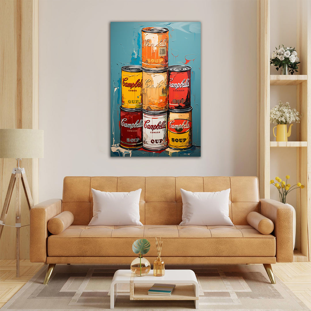 Pop Art Pantry - Andy Warhol Style | Art Canvas Poster